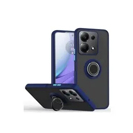 Newface Xiaomi Redmi Note 13 Pro 4G Montreal Yüzüklü Silikon Kapak - Lacivert