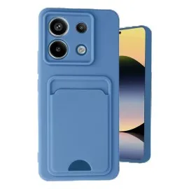 Newface Xiaomi Redmi Note 13 Pro 5G Kılıf Kelvin Kartvizitli Silikon - Mavi