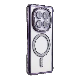 Newface Xiaomi Redmi Note 14 Pro 4G Joke Simli Magneticsafe Kılıf - Derin Mor