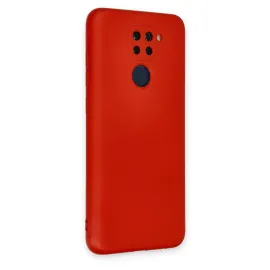 Newface Xiaomi Redmi Note 9 Kılıf Nano Içi Kadife Silikon - Kırmızı