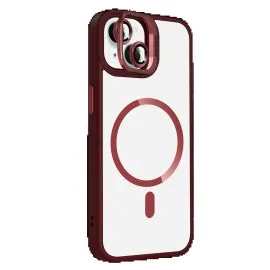 Joko Apple Iphone 14 Remim Lensli Magsafe Standlı Kapak - Bordo