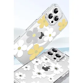 Joko Apple Iphone 16 Pro Max Floral Magsafe Kapak - Turuncu