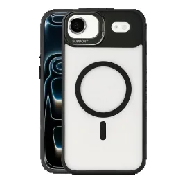 Joko Apple Iphone 17 Air Remim Lensli Magsafe Standlı Kapak - Siyah