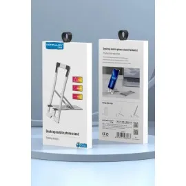 Konfulon Cm23 Ayarlanabilir Katlanabilir Masaüstü Telefon Tutucu - Gümüş
