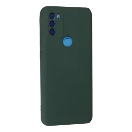 Newface General Mobile Gm 21 Plus Kılıf Nano Içi Kadife Silikon - Koyu Yeşil