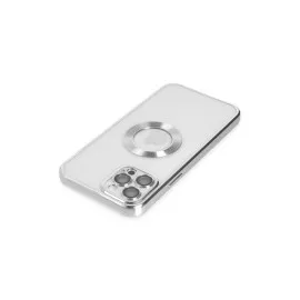 Newface Iphone 12 Pro Kılıf Slot Silikon - Gümüş