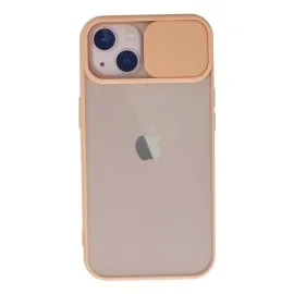 Newface Iphone 13 Kılıf Palm Buzlu Kamera Sürgülü Silikon - Pembe