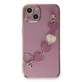 Newface Iphone 14 Plus Kılıf Esila Silikon - Mor