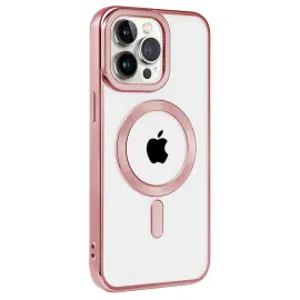 Newface Iphone 14 Pro Max Kılıf Kronos Magsafe Kapak - Rose Gold