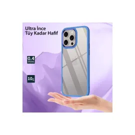 Newface Iphone 15 Pro Kılıf Power Silikon - Mavi