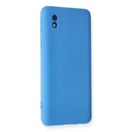 Newface Samsung Galaxy A01 Core Kılıf Nano Içi Kadife Silikon - Mavi