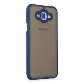 Newface Samsung Galaxy J7 Kılıf Montreal Silikon Kapak - Lacivert