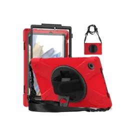 Newface Samsung Galaxy X200 Tab A8 10.5 Kılıf Amazing Tablet Kapak - Kırmızı