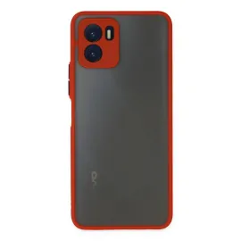 Newface Vivo Y15S Kılıf Montreal Silikon Kapak - Kırmızı