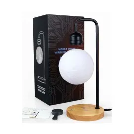 Newface Xf02 Ay Görünümlü Kablosuz Şarj Özellikli Gece Lambası - Siyah