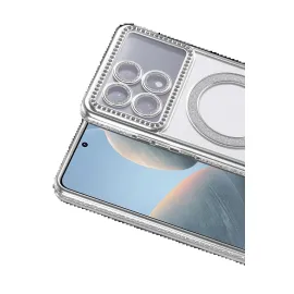 Newface Xiaomi Poco X6 Pro Joke Simli Magneticsafe Kılıf - Gümüş