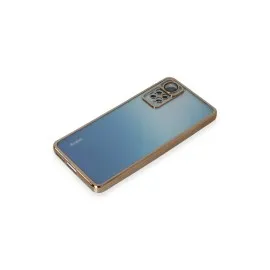 Newface Xiaomi Redmi Note 11 Pro Kılıf Razer Lensli Silikon - Gold