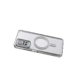 Newface Xiaomi Redmi Note 12 Pro 4G Joke Simli Magneticsafe Kılıf - Gümüş