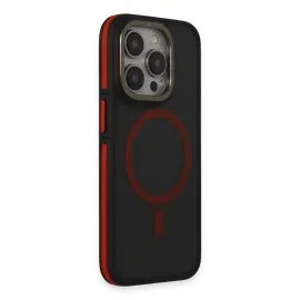 Joko Iphone 15 Pro Rocky Magsafe Kapak - Siyah-Kırmızı