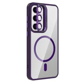 Joko Samsung Galaxy S25 Fe Remim Lensli Magsafe Standlı Kapak - Derin Mor