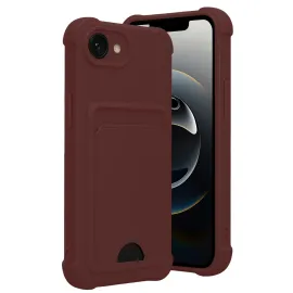 Newface Apple Iphone 16E Kelvin Kartvizitli Silikon - Bordo