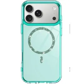 Newface Apple Iphone 17 Pro Live Diamond Magsafe Kapak - Yeşil