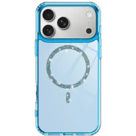 Newface Apple Iphone 17 Pro Max Live Diamond Magsafe Kapak - Mavi