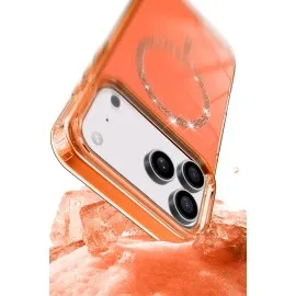 Newface Apple Iphone 17 Pro Max Live Diamond Magsafe Kapak - Siyah