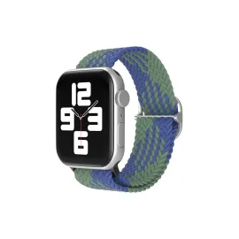 Newface Apple Watch 38mm Star Kordon - Yeşil-Lacivert