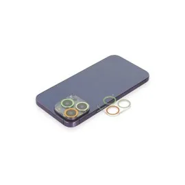 Newface Iphone 13 Pro Max Renkli Kamera Lens Koruma Cam - Sarı-Turuncu