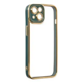Newface Iphone 14 Plus Kılıf Liva Lens Silikon - Yeşil