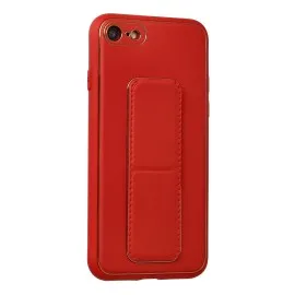 Newface Iphone 7 Kılıf Coco Deri Standlı Kapak - Kırmızı