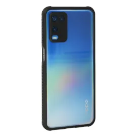 Newface Oppo A54 4G Kılıf Miami Şeffaf Silikon - Siyah