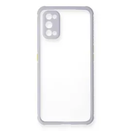 Newface Realme 7 Pro Kılıf Miami Şeffaf Silikon - Lila