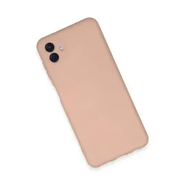 Newface Samsung Galaxy A04E Kılıf Nano Içi Kadife Silikon - Pudra
