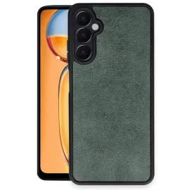 Newface Samsung Galaxy A36 Kılıf Aras Deri Kapak - Koyu Yeşil