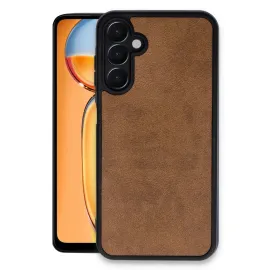 Newface Samsung Galaxy A36 Kılıf Aras Deri Kapak - Taba