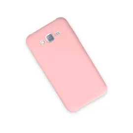 Newface Samsung Galaxy J7 Kılıf Nano Içi Kadife Silikon - Pudra