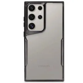 Newface Samsung Galaxy S23 Ultra Kılıf Boyi Silikon Kapak - Siyah