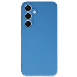 Newface Samsung Galaxy S24 Fe Kılıf First Silikon - Mavi