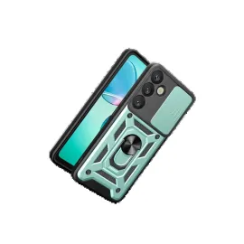 Newface Samsung Galaxy S26 Plus Pars Lens Yüzüklü Silikon - Yeşil