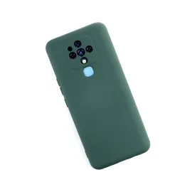 Newface Tecno Camon 16 Kılıf Nano Içi Kadife Silikon - Koyu Yeşil