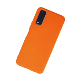 Newface Vivo Y11S Kılıf Nano Içi Kadife Silikon - Turuncu