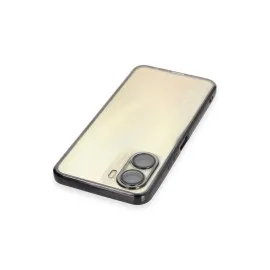 Newface Vivo Y16 Kılıf Razer Lensli Silikon - Siyah