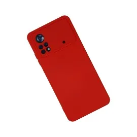 Newface Xiaomi Poco X4 Pro 5G Kılıf Nano Içi Kadife Silikon - Kırmızı