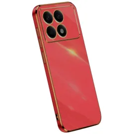 Newface Xiaomi Poco X6 Pro Kılıf Volet Silikon - Kırmızı