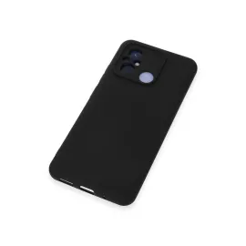 Newface Xiaomi Redmi 12C Kılıf Nano Içi Kadife Silikon - Siyah