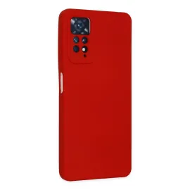 Newface Xiaomi Redmi Note 11 Pro Kılıf Nano Içi Kadife Silikon - Kırmızı