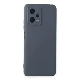 Newface Xiaomi Redmi Note 12 5G Kılıf Nano Içi Kadife Silikon - Gri