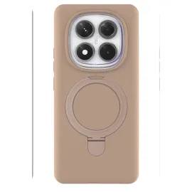 Newface Xiaomi Redmi Note 14 Pro 4G Regal Magsafe Standlı Kapak - Çöl Titanyum